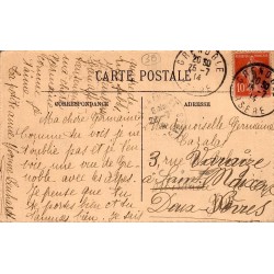 Carte Postale Ancienne Grenoble Vue générale Chaîne des Alpes L.L.