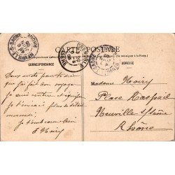 Carte Postale Ancienne Grenoble Vue générale Chaîne des Alpes Cl. A. V.
