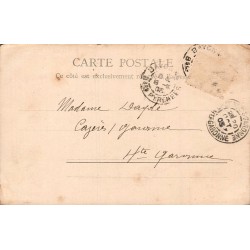 Carte Postale Ancienne Biarritz Statue de la Vierge 1903