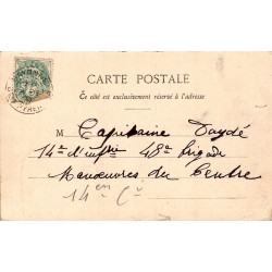 Carte Postale Ancienne Biarritz Grande Plage Hôtel Victoria Cliché Ouvrard