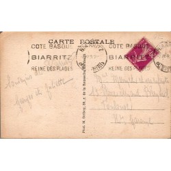 Carte Postale Ancienne Biarritz Bains du Port Vieux Marcel Delboy 1932