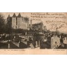 Carte postale ancienne de Pau représentant le Château de Pau dominant la vieille ville en 1904.