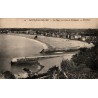Carte postale ancienne de Saint-Jean-de-Luz montrant la plage et la baie vues depuis Bordagain en 1909.