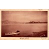 Carte postale ancienne d'Hendaye avec vue sur Fontarabie, la baie de Txingudi et le pic de la Haya.