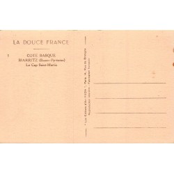 Carte Postale Ancienne Biarritz Cap Saint-Martin Phare