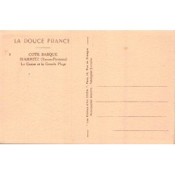Carte Postale Ancienne Biarritz Casino Grande Plage Éditions Yvon