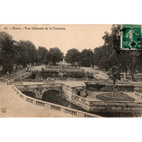 181 - NÎMES - Vue Générale de la fontaine