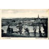 Carte postale ancienne de Bayonne montrant le panorama de la ville vu depuis la Citadelle.
