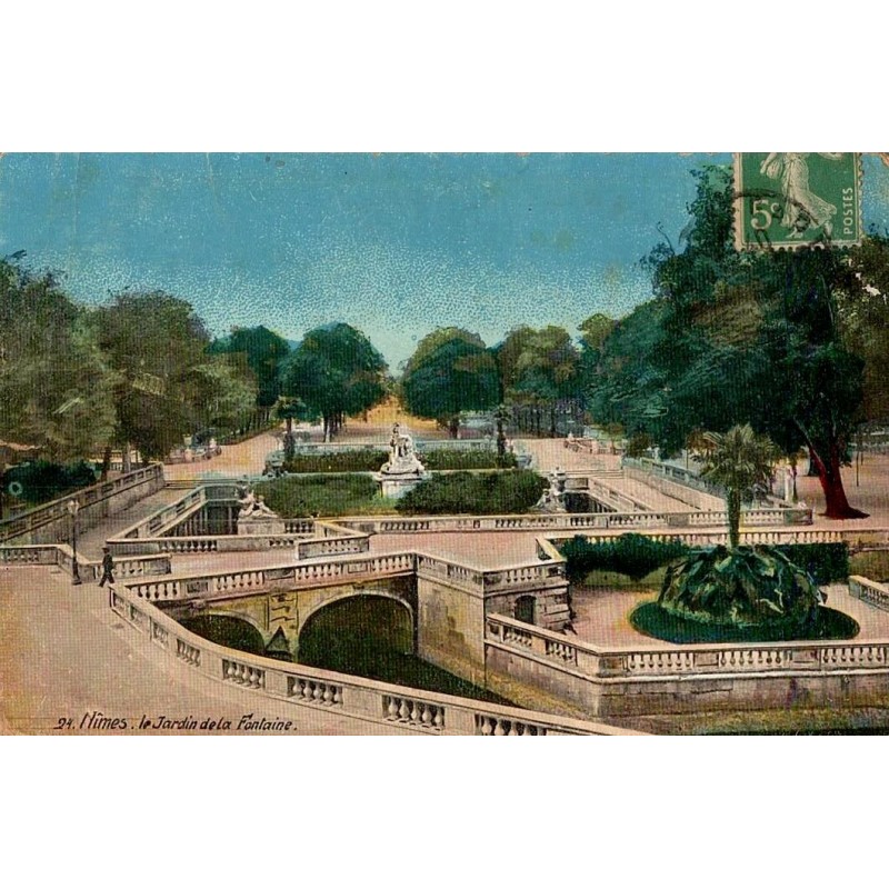 24 - NÎMES - Le Jardin de la Fontaine