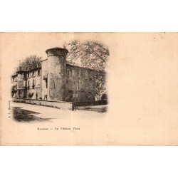 Carte postale ancienne du Château Vieux de Bayonne avec ses tours médiévales au début du XXᵉ siècle.