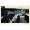 Carte postale ancienne de Bayonne montrant le pont Saint-Esprit et la promenade bordant l'Adour.