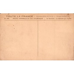 Carte Postale Ancienne Col d'Aubisque Route Thermale Descente Argelès Éditions Jové