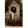 Carte postale ancienne de Pau représentant la fontaine de l'avenue Thiers, œuvre du sculpteur Gabard.