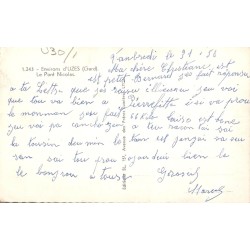 Carte postale ancienne Pont Nicolas – Environs d’Uzès (Gard)