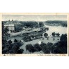 Carte postale ancienne de Bayonne montrant le Réduit, le confluent de l'Adour et de la Nive avec le Théâtre municipal.