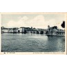 Carte postale ancienne de Bayonne montrant le Pont Saint-Esprit à l'embouchure de l'Adour et de la Nive.