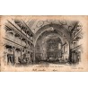Carte postale ancienne montrant l'intérieur de l'église Saint-Jean-Baptiste de Saint-Jean-de-Luz, voyagée en 1903.