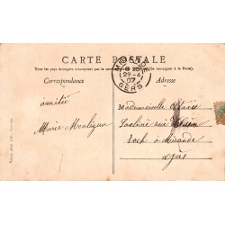 Carte Postale Ancienne Lourdes Porte Bonheur Trèfle Vues Multiples 1907