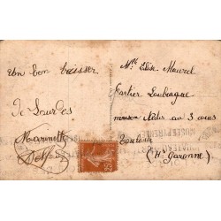 Carte Postale Ancienne Lourdes Basilique et Rosaire LL