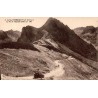 Carte postale ancienne du col du Tourmalet avec le pic de l'Espada et la route de montagne, édition Bloc Frères.