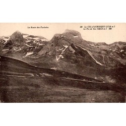 Carte postale ancienne du col d'Aubisque avec le pic de Ger et la Route des Pyrénées, édition Bloc Frères.