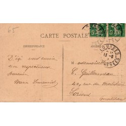 Carte Postale Ancienne Cauterets Pont d'Espagne Couget 1915