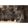 Carte postale ancienne de la forêt de Montmorency montrant l'étang du Château de la Chasse