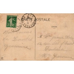 Carte Postale Ancienne Lourdes Grotte Miraculeuse Labouche Frères