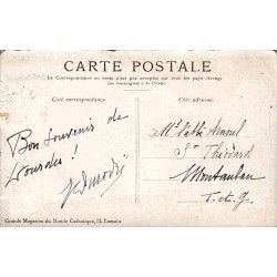 Carte Postale Ancienne Lourdes Calvaire Breton Grands Magasins du Monde Catholique
