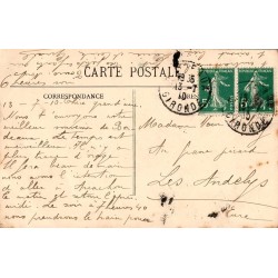 Carte postale ancienne Bordeaux – Place des Quinconces & Monument des Girondins