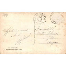 Carte Postale Ancienne Domrémy Maison de Sainte Jeanne d'Arc 1948