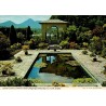 Carte postale moderne des jardins italiens de Garnish Island à Glengarriff dans la baie de Bantry.