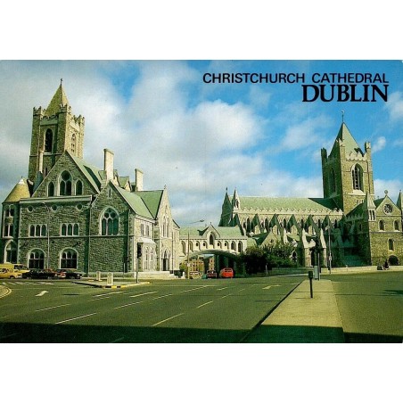 Carte postale moderne de la Christ Church Cathedral de Dublin en Irlande.