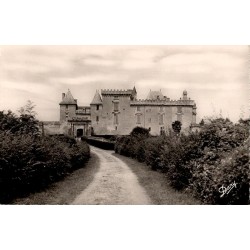 Carte postale ancienne Vayres Gironde château entrée principale