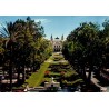 Carte postale moderne des jardins et du Casino de Monte-Carlo avec cachet postal de Cagnes-sur-Mer de 1975.