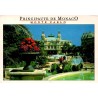 Carte postale moderne du Casino de Monte-Carlo avec ses jardins, fontaines et façade Belle Époque.