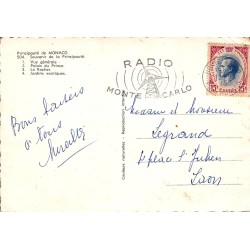 Carte Postale Monaco Souvenir de la Principauté Radio Monte-Carlo 1967