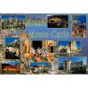 CPM multivues de Monaco et Monte-Carlo avec le Casino, le Palais Princier, le Musée Océanographique et le port.