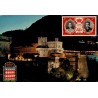 Carte Postale Moderne Monaco représentant le Palais du Prince illuminé de nuit, carte voyagée en 1983.