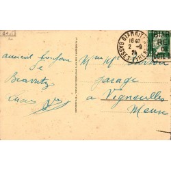 Carte postale ancienne Biarritz – La côte basque