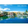 Carte Postale Moderne de Rethymno en Crète montrant le port vénitien avec bateaux et façades colorées.