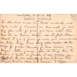 Carte postale ancienne Montpellier gare bâtiment historique