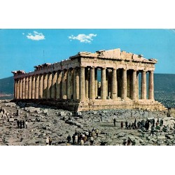 Carte Postale Moderne du Parthénon sur l'Acropole d'Athènes, Grèce, carte voyagée de 1982.