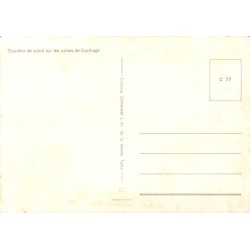 Carte Postale Moderne Carthage – Coucher de soleil sur les ruines – Tunisie