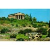 Carte Postale Moderne représentant le Temple d'Héphaïstos (Théséion) sur l'Agora antique d'Athènes, carte voyagée de 1987.