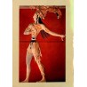 Carte Postale Moderne représentant la fresque du Roi-Prêtre de Cnossos conservée au Musée archéologique d'Héraklion en Crète.