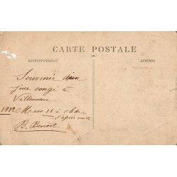 Carte postale ancienne Villeneuve-lès-Maguelone – Place de la Bascule