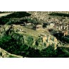 Vue aérienne de l'Acropole d'Athènes avec le Parthénon et les monuments antiques en Grèce.