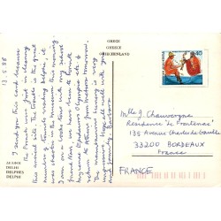 Carte Postale CPSM Delphes Multivues Site archéologique