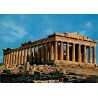 Carte postale du Parthénon sur l'Acropole d'Athènes, CPSM voyagée avec correspondance de 1963.